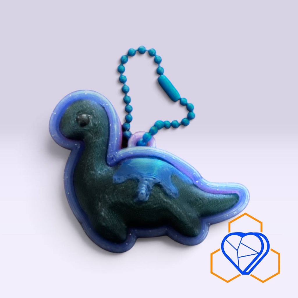 FDGT120 - Loch Ness Monster Clicky Fidget - Keychain Variant