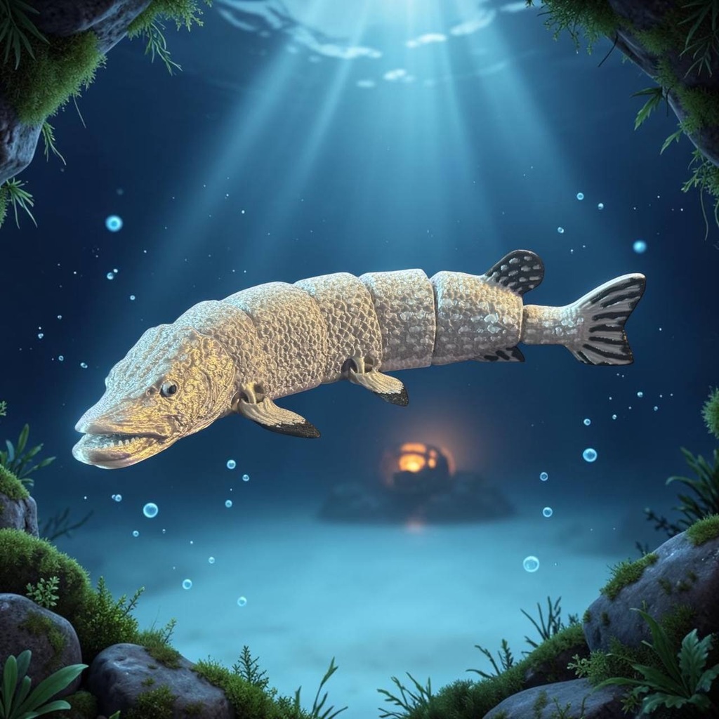 ANML0308 - Northern Pike - Underwater Scene 2