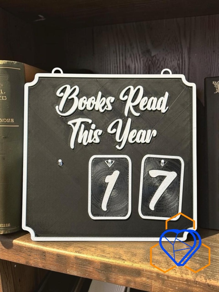 Books Read This Year Sign - Wall Display