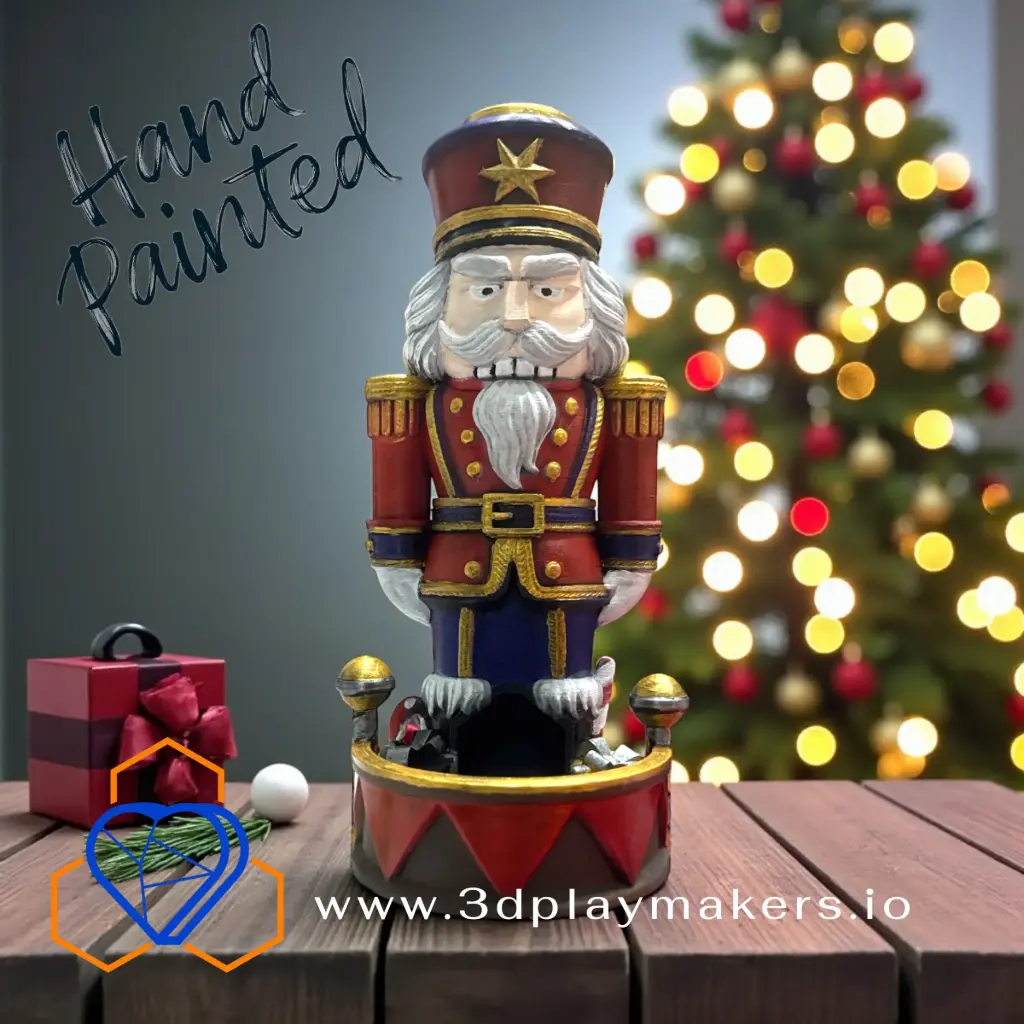 Hand Painted Nutcracker Dice Tower