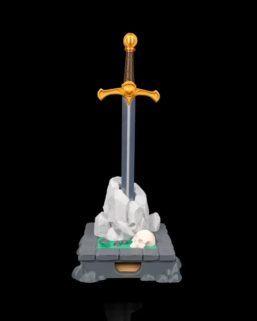 Deskalibur - Pen & Sticky Notes Holder