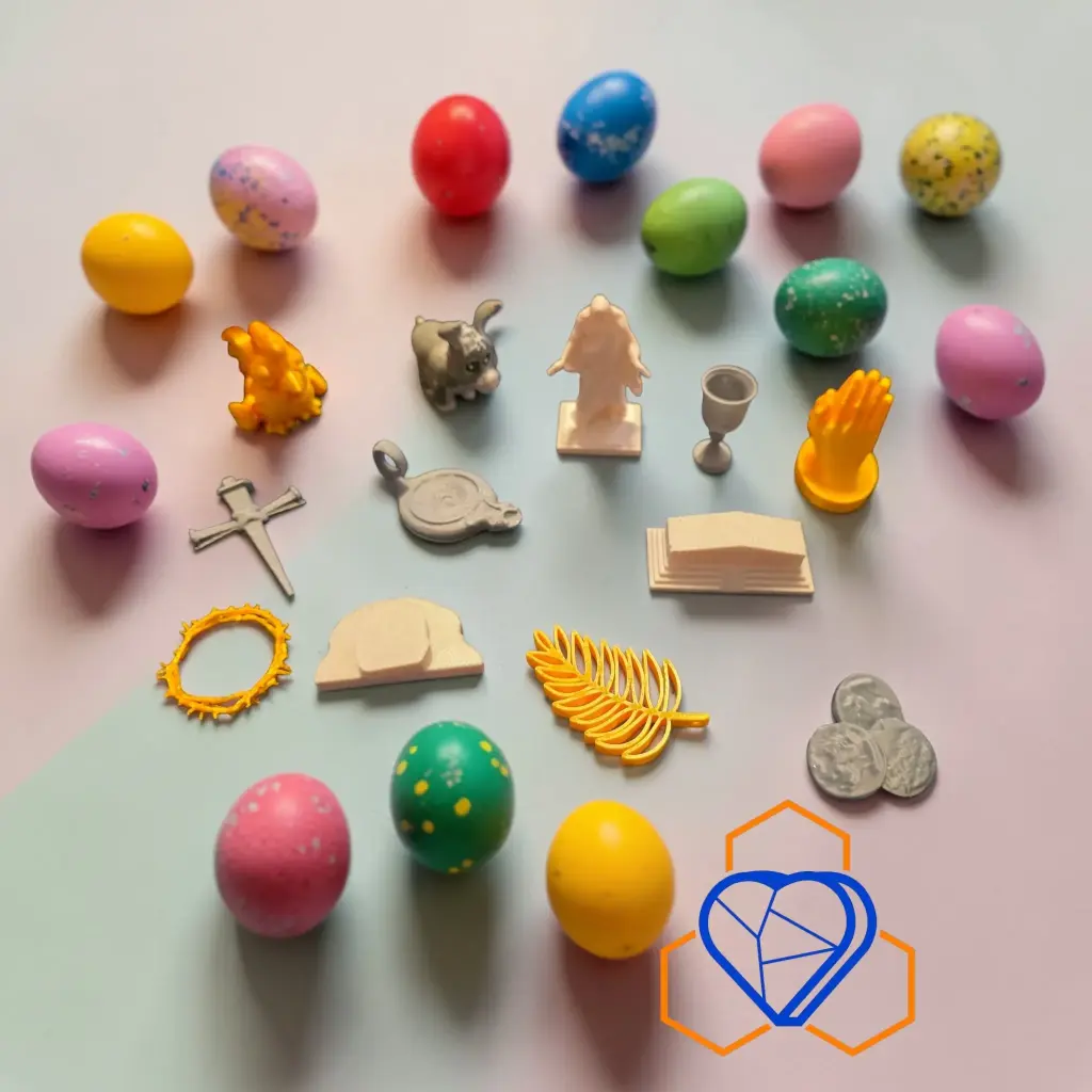 🌿 Holy Week Easter Egg Fillers — 3D Printed Religious Miniatures