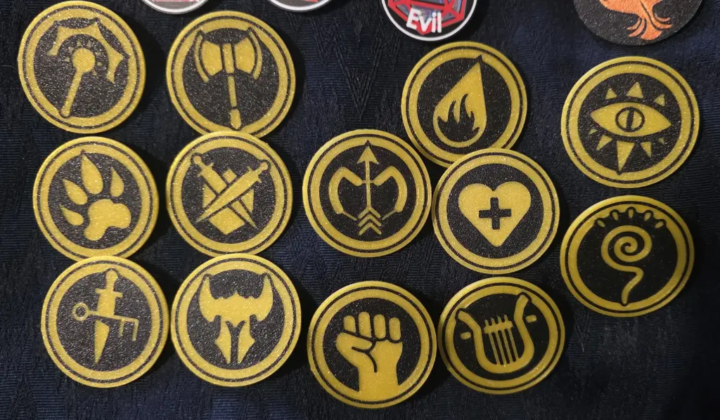 Dungeons and Dragons Class Badge