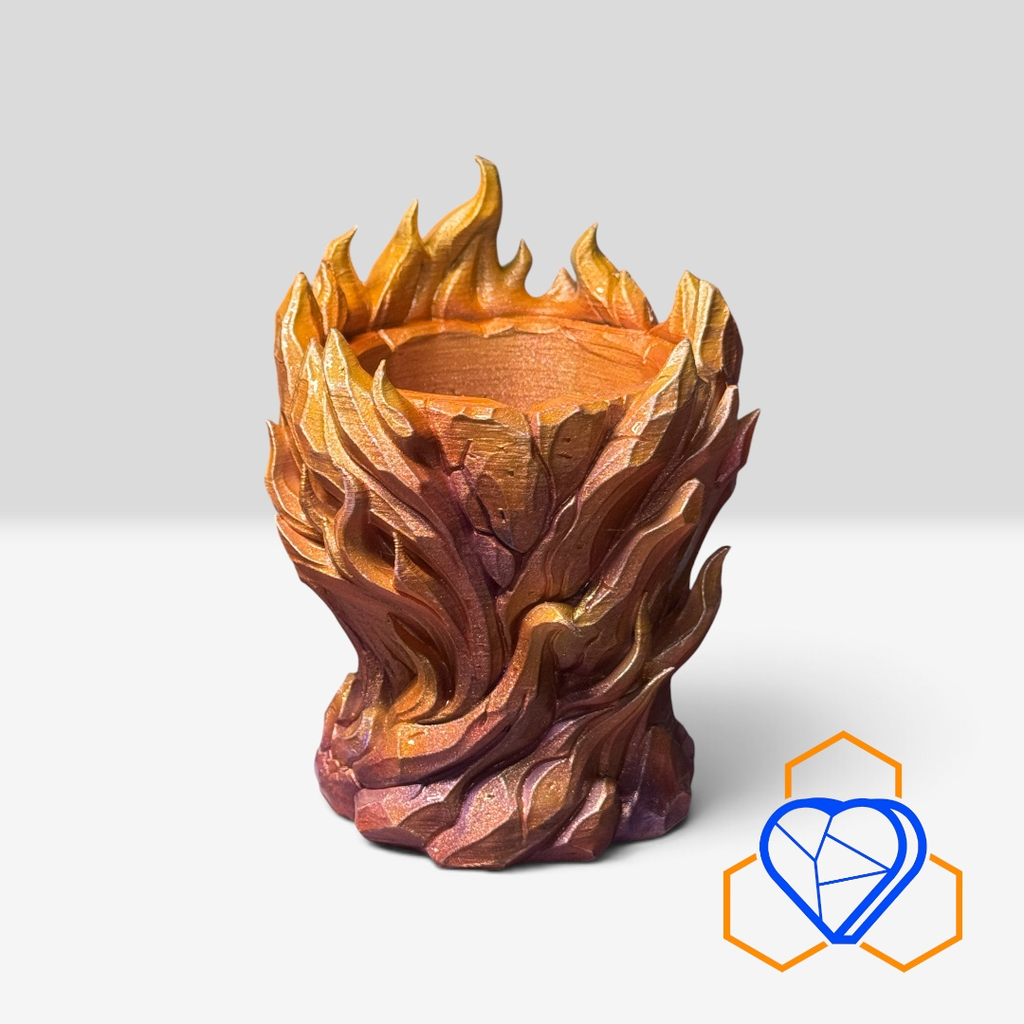 Flaming Dice Cup