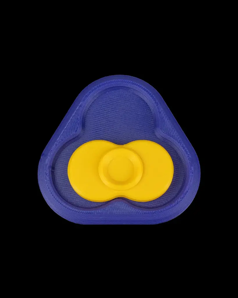 Tri-Point Worry Whirl Fidget Toy – 3 Point Spinner Clicker, Smooth Thumb Spin Desk Toy, Sensory Fidget for Stress Relief, Focus, ADHD, Anxiety