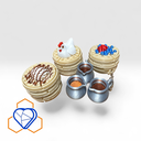 Waffle with Berries Clicky Fidget 
