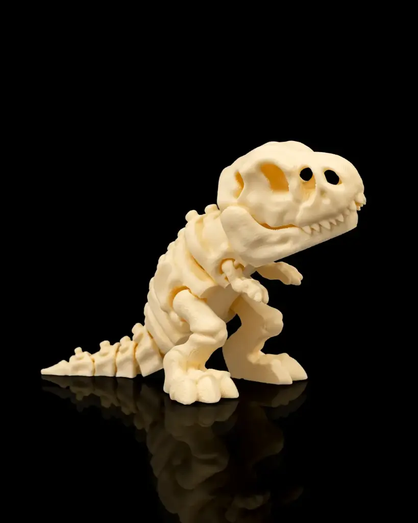 T-Rex Skeleton Fossil Flexi Fidget Chibi Dinosaur Desk Companion