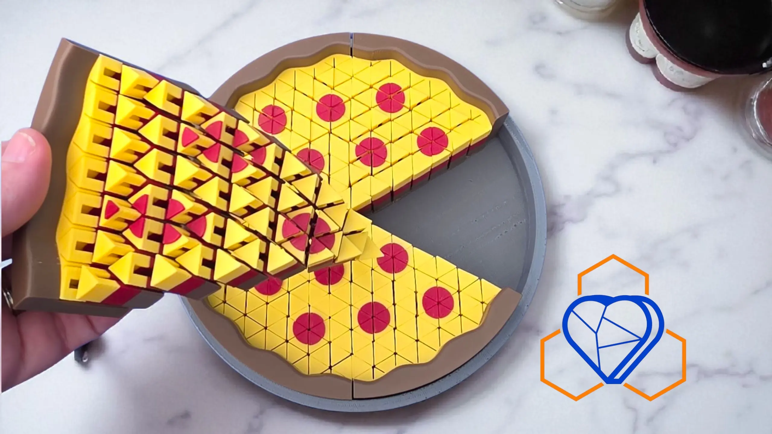 Large Slice of Pizza Pixel Fidget 