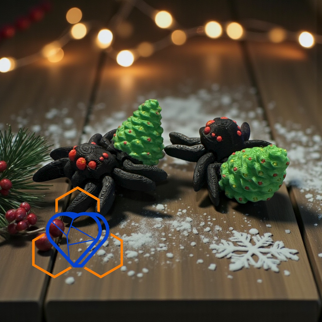 Tiny Christmas Tree Spider