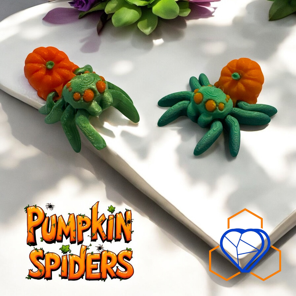 Tiny Pumpkin Spider