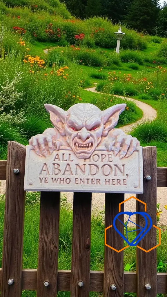 All Hope Abandon Magnet