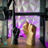 FU Middle finger displayed on a 3d Printer