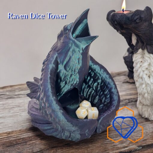 Raven Dice Tower - Majestic Dice Roller